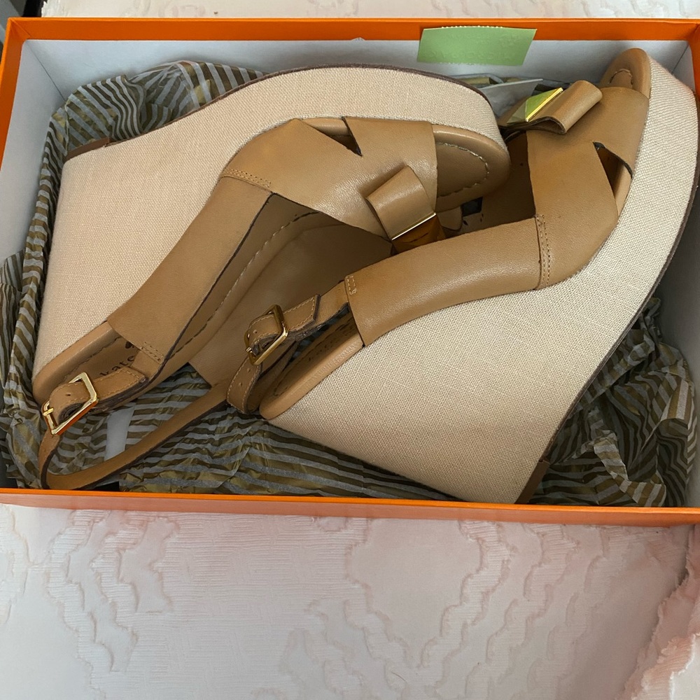 Kate Spade bow wedge